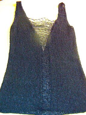 H&M Black SEXY Evening Casual Party Tank Top  SIZE:  MEDIUM/LARGE